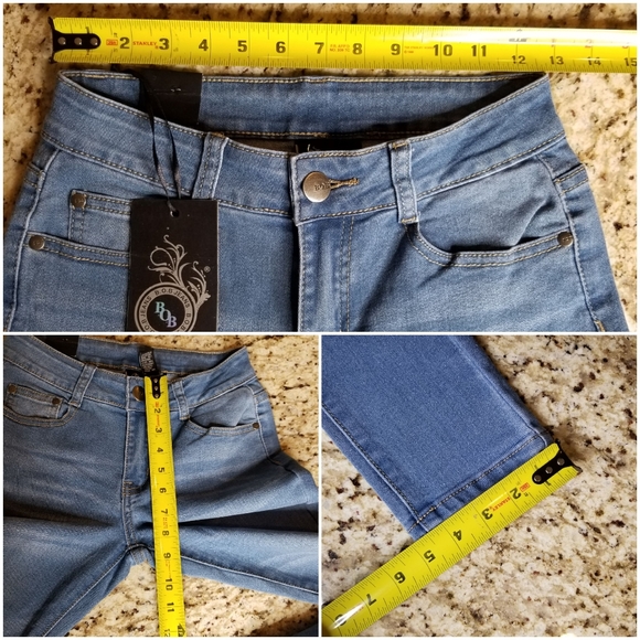 B.O.B Jeans Jeans Bob New Skinny Jean Mid To High Rise Size 3 4